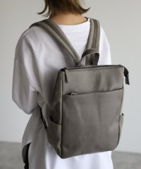 GUSCIO/【グッシオレザー】　レザー切り替えキャンバス　リュック　【牛革】【ウォッシュ加工】/504144699