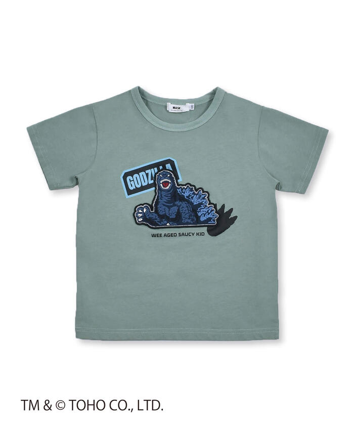 GODZILLA 】 ゴジラ VS WASK ワッペン 天竺 Tシャツ（S