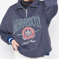Spiritoso/スピリトーゾ Spiritoso MINNESOTAハーフジップビッグスウェットトレーナー/504618564