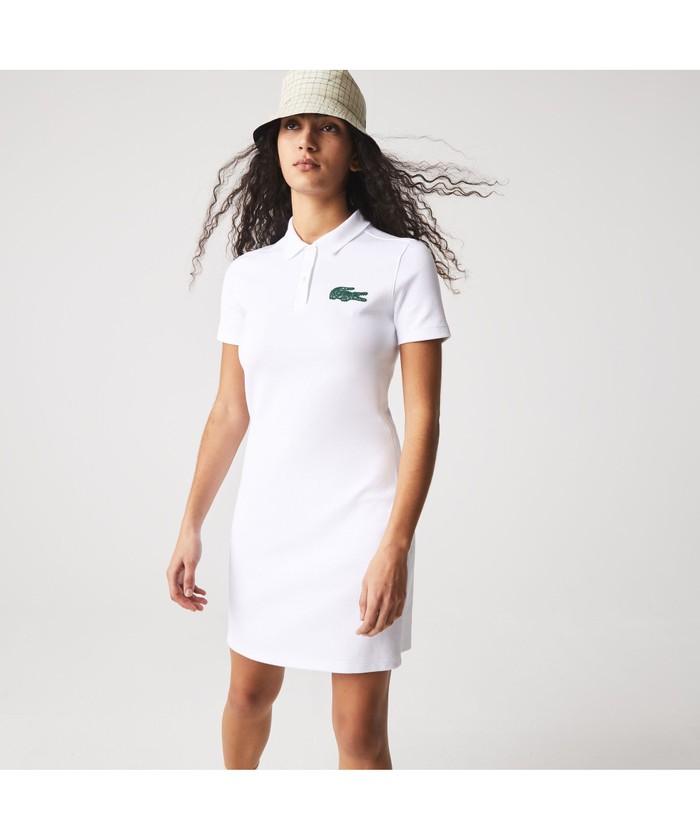 LACOSTE made in France ポロワンピース セール】ラコステ LACOSTE Made In France レースクロック