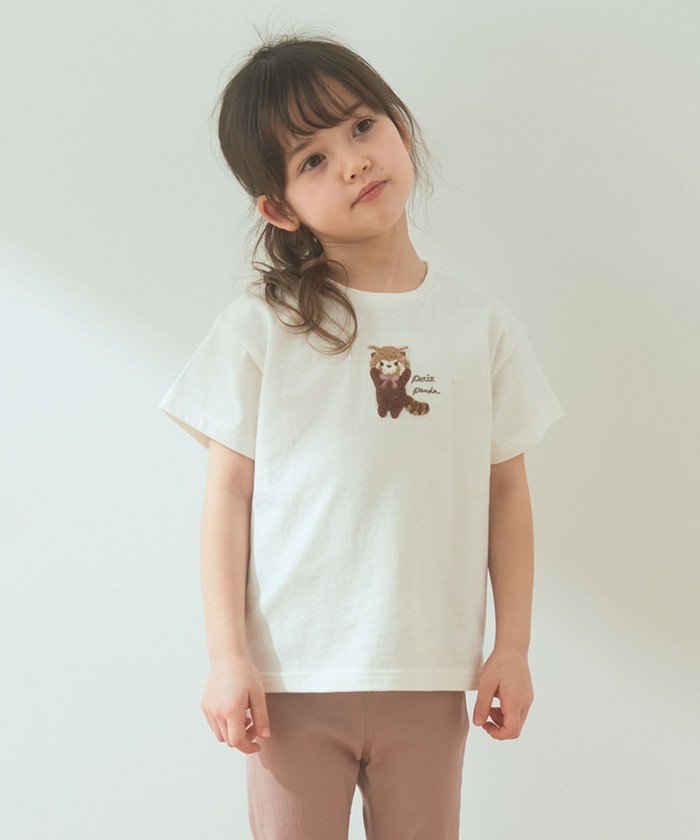 セール】オーガビッツアニマルサガラ刺繍Tシャツ(504621833 セール】オーガビッツアニマルサガラ刺繍Tシャツ(504621833