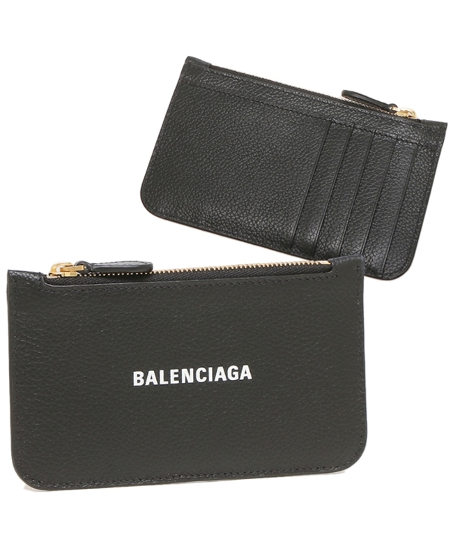 新品 バレンシアガ BALENCIAGA コインケース キャッシュ ブラック×ホワイト