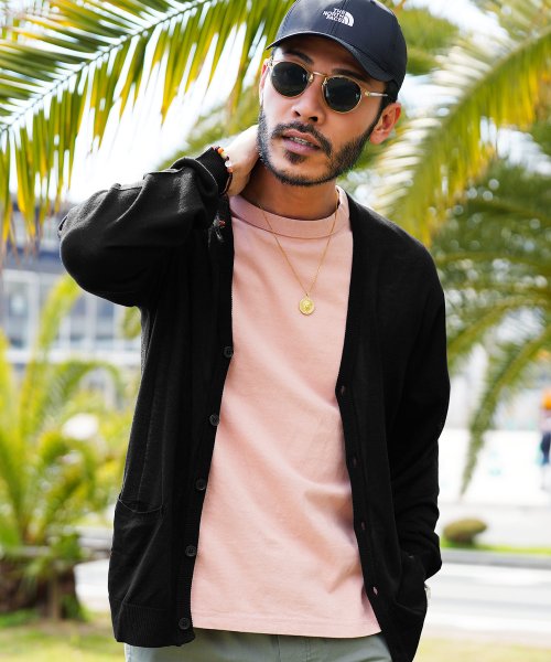 サマーニットカーディガン サマー カーディガン メンズ サマーニット 薄手 無地 ボーダー カラー ニットソー 温度調節 Uv対策 冷房対策 ジギーズショップ Jiggys Shop D Fashion