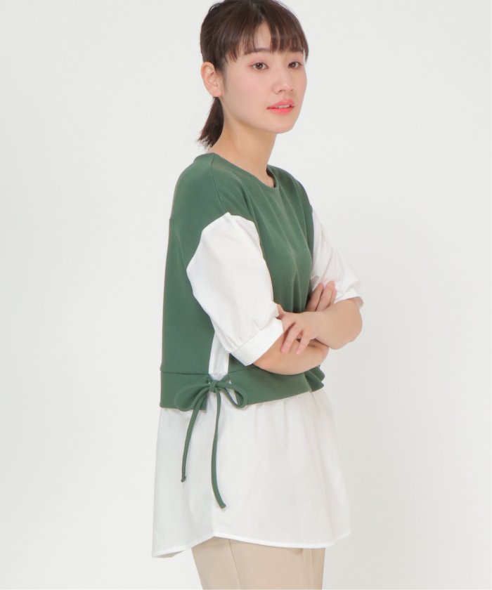 エンフォルド レイヤードプルオーバー ベスト ニット アシンメトリー 38 ENFOLD - 【秋物 新入荷】‡ENFOLD/エンフォルド‡2021年製