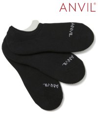 ANVIL/アンヴィル ANVIL 「消臭加工」「滑り止め付き」3足セット イン ソックス /インビジブルソックス /ANS020 消臭 靴下 アンクル丈/504600521