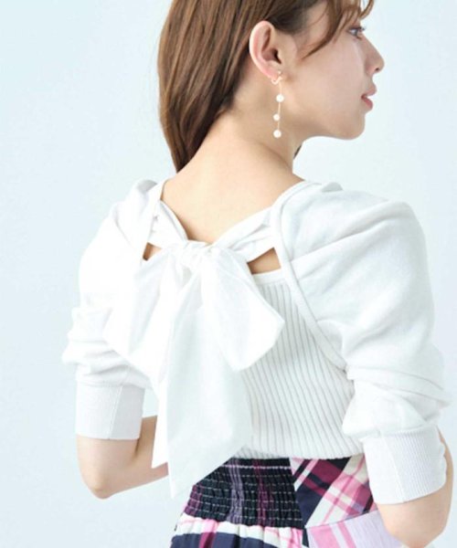 セール 50 Off バックリボンパフプルオーバー ウィルセレクション Willselection D Fashion セール 50 Off バックリボンパフプルオーバー ウィルセレクション Willselection D Fashion