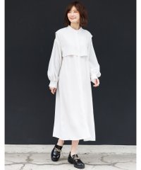 mili an deni/ケープワンピース レディース スタンドネック ロング丈 シャツワンピース/504625240