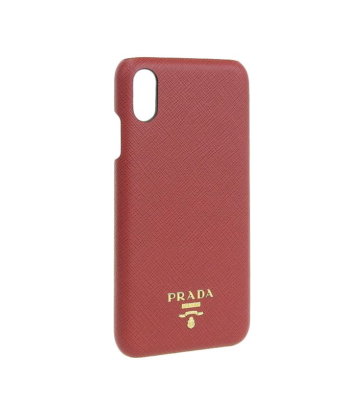 PRADA◆iPhone ⅩS MAX ケース◆バンカーリング付 ネイビー◆新品スマホ/家電/カメラ