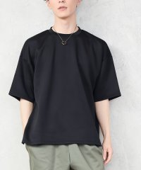 TopIsm/半袖カットソー メンズ 接触冷感 ストレッチ ビッグシルエット ドロップショルダー オーバーサイズ 男女兼用 ユニセックス クルーネック 無地/504626593