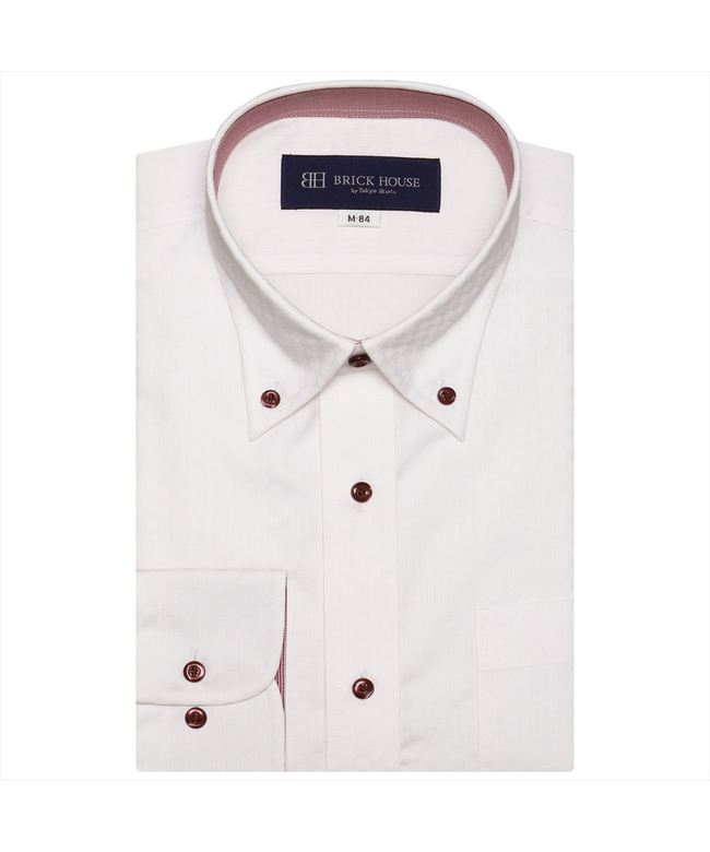 形態安定 ボタンダウンカラー 店舗 長袖ビジネスワイシャツ SHIRTS 人気海外一番 TOKYO トーキョーシャツ