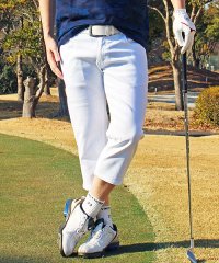 TopIsm/トップイズム TopIsm ゴルフパンツ メンズ クロップドパンツ ストレッチ ゴルフウェア ハーフパンツ チノパン ショートパンツ スポーツウェア 無地 7分/504627180