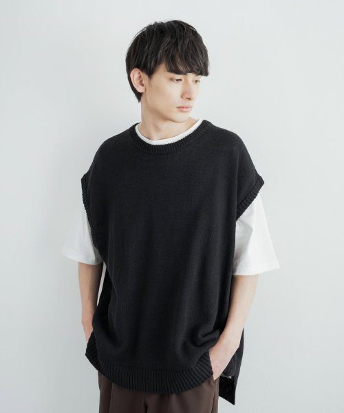 クーポン】ロッキーモンロー Rocky Monroe サマーニット ベスト メンズ 