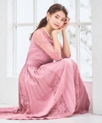 DRESS+/ドレスプラス DRESS+ ワンピース ドレス レース袖 ミモレ丈 結婚式 披露宴 食事会/504629379