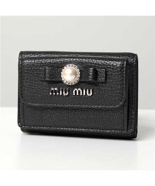 セール】【MIUMIU(ミュウミュウ)】三つ折り財布 5MH021 2F3R 