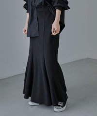 Fashion Letter/楽ちんなのにきれい見えなマーメイドラインスカート レディース スカート ハイウエスト ウエストゴム ラクチン マーメイド スカート フレアスカート ロング おし/504631886