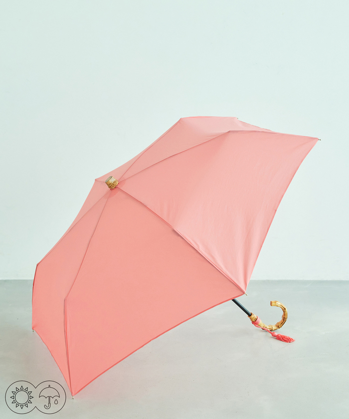 セール 30%OFF】【晴雨兼用】バンブーハンドルコンパクト