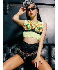 bombshell/ボムシェル bombshell インナーパンツ・ショートパンツ ハイウエスト ショートパンツ ダンス コスチューム バティマ ジップ 伸縮 ホットパンツ 衣装 /504629533