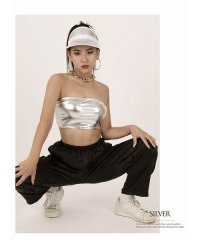 bombshell/ボムシェル bombshell ブラトップ・チューブトップ・ベアトップ メタリック チューブトップ ベアトップ メタル 衣装 セクシー ダンス ベリーダンス キ/504629538