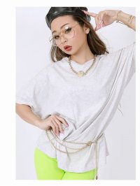 bombshell/ボムシェル bombshell 半袖Tシャツ ビックTシャツ 無地 半袖 トップス 体型カバー レッスン着 オーバーサイズ カラーTシャツ レディース ダンス /504629583