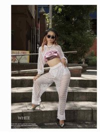 bombshell/ボムシェル bombshell パンツ・サルエルパンツ パンツ ロングパンツ サルエルパンツ メッシュ ボトムス ワンカラー コスチューム レディース ダンス衣/504629612