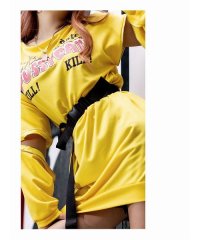 bombshell/ボムシェル bombshell グッズ ガチャベルト テープベルト ロング バックル 無段階調節 ピンク イエロー 韓国 ダンス衣装 コスチューム bombsh/504629716