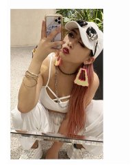 bombshell/ボムシェル bombshell アクセサリー ピアス アクセサリー ゴールド ピンク 派手 個性派 ストリート系ファッションや B系スタイル ガールズダンサー /504629728