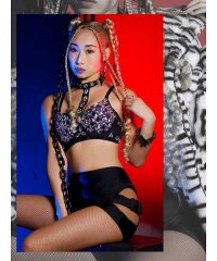 bombshell/ボムシェル bombshell インナーパンツ・ショートパンツ レギンス ヒョウ柄 インポート 韓国 ジムスパッツ ヨガウェア バックル 個性派 ダンス衣装 コ/504629763