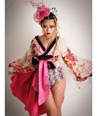 bombshell/ボムシェル bombshell 和装 和柄 着物ドレス 花魁 よさこい コンテンポラリー フラワー ステージ衣装 ダンス衣装 ダンスウェア コスチューム bom/504629878