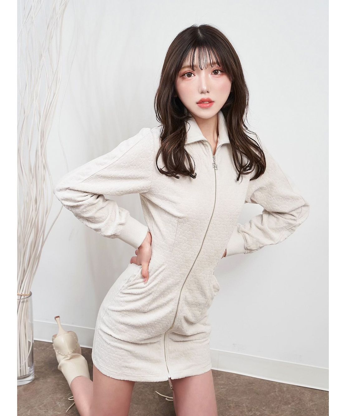エンボスDRベロアミニワンピース(504636243) | Darich(Darich) - d fashion