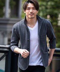 CavariA/キャバリア CavariA CavariA ワイヤー入りイタリアンカラーストレッチ7分袖ジャケット/504638226