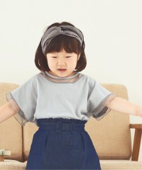 ikka kids/【キッズ】ドットチュール切り替えTシャツ（120〜160cm）/504624290