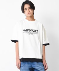 RAT EFFECT/レイヤード風プリントTシャツ/504642641