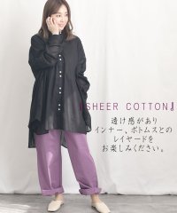 ARGO TOKYO/Cotton Sheer Volume Shirt 23024 コットンシアーボリュームシャツ　コットンシャツ　シアーシャツ　シアーシャツ　シャツ　ブラウス　ト/504645088
