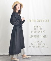 ARGO TOKYO/※2022版※Cotton Sheer Volume Shirt Onepiece 2902401 コットンシアーボリュームシャツワンピース　シャツワンピース　/504645090