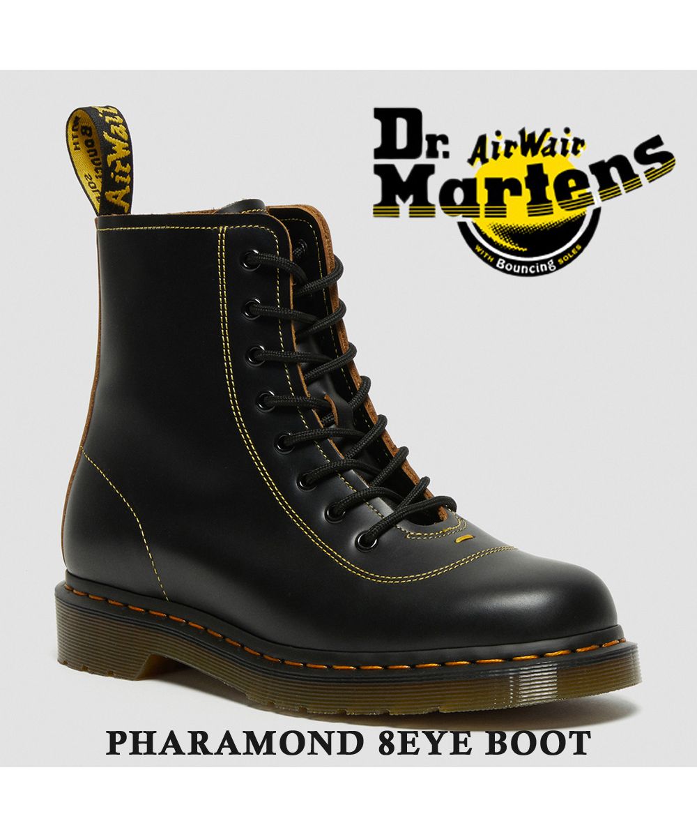 Dr.Martens 新しい季節 ドクターマーチン 26969001 PHARAMOND 直送商品 8EYE TSURUYA ツルヤ 8ホールブーツ ファラモンド BOOT