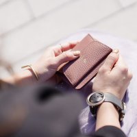 mieno/ミーノ mieno 牛革レザーBOX型ミニ財布/504642337