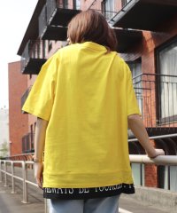 Purple & Yellow/フェイクレイヤードプリントＴシャツ/504593744