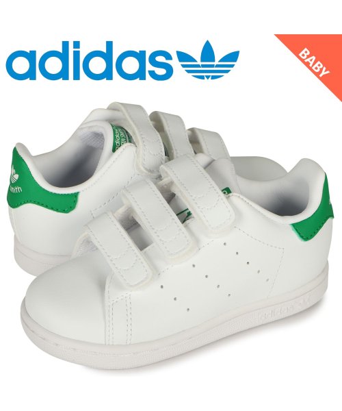 アディダス オリジナルス adidas Originals スタンスミス スニーカー ベビー ベルクロ STAN SMITH CF I ホワイト 白 FX753(504646269) アディダス(adidas) d fashion アディダス ADIDAS 白色 ホワイト スタンスミス スニーカー