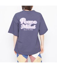 Spiritoso/Peace Mind ラメプリントロゴTシャツ/504650211