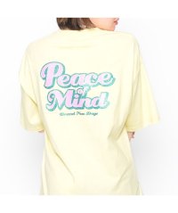 Spiritoso/Peace Mind ラメプリントロゴTシャツ/504650211