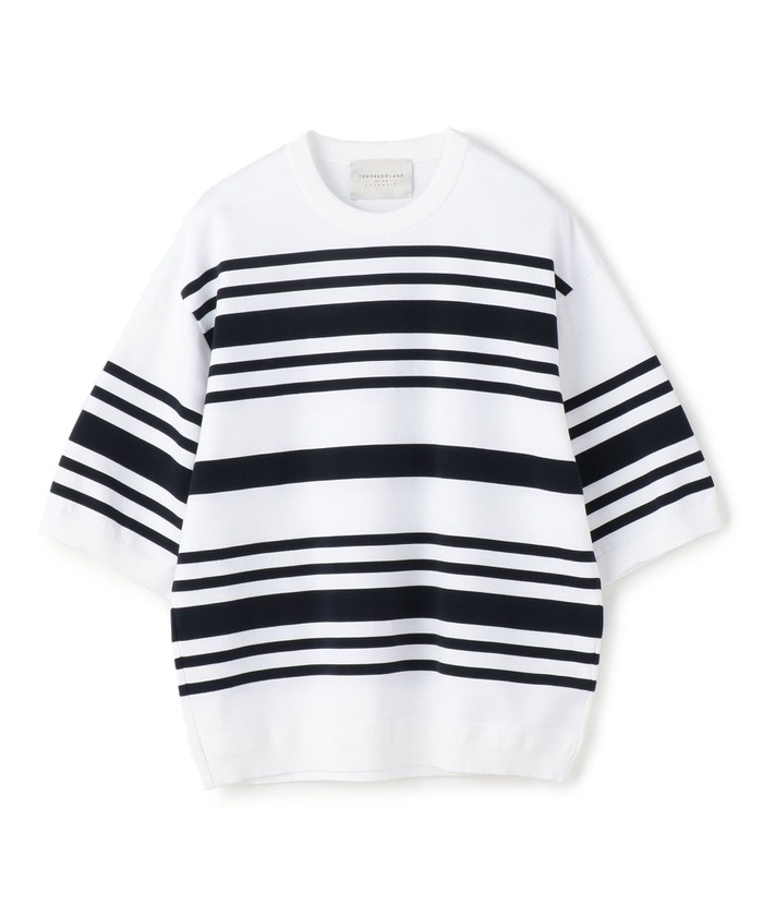 トゥモローランド トリコット マリンライン ニットTシャツ トゥモローランド メンズ TOMORROWLAND MEN TOMORROWLAND TRICOT