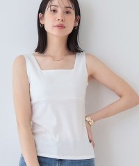 インディヴィ INDIVI 【SSサイズ別注/日本製】ビスチェインナータンクトップ