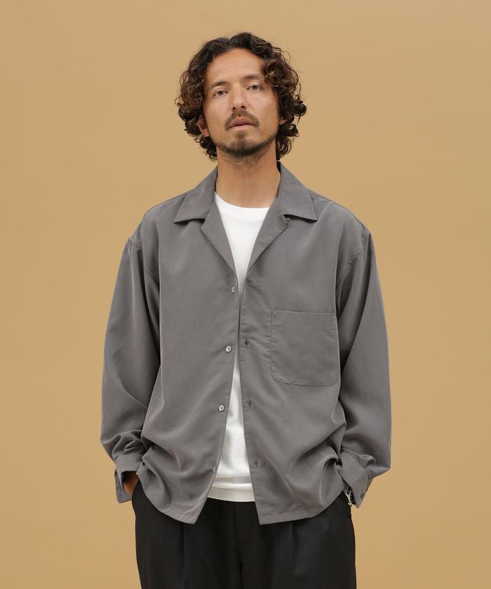 セール 60%OFF】LB.03/微起毛ドレープ開襟シャツ(504588528) | ナノ・ユニバース(nano・universe) - d  fashion