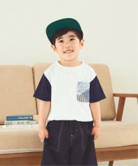 ikka kids/【キッズ】切り替え刺繍ポケTシャツ（120〜160cm）/504558180