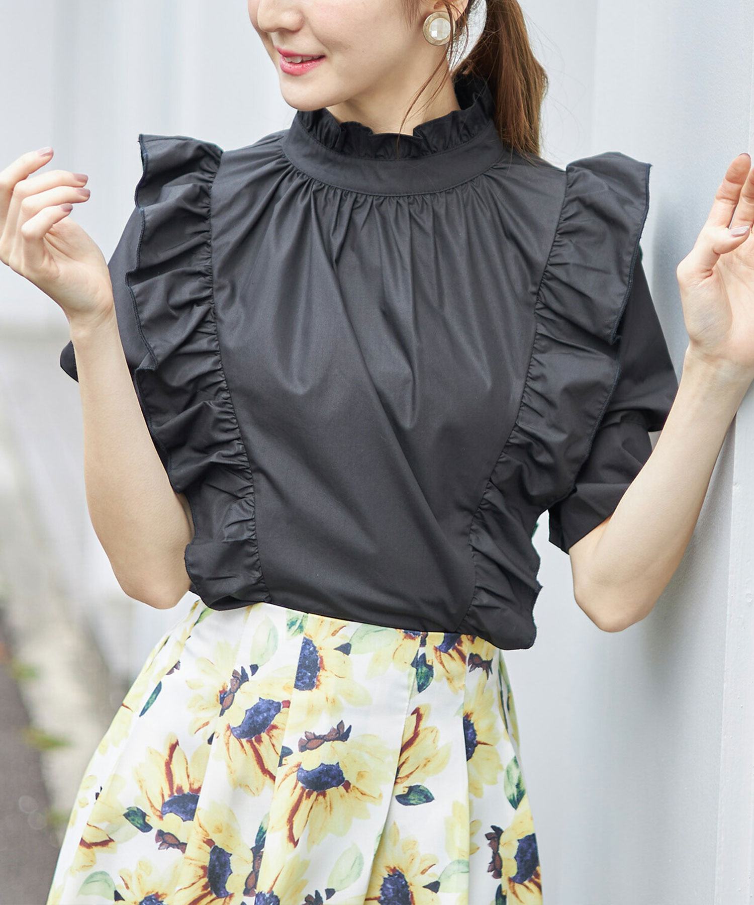 セール】トッコクローゼット tocco closet ラッフルフリル付き