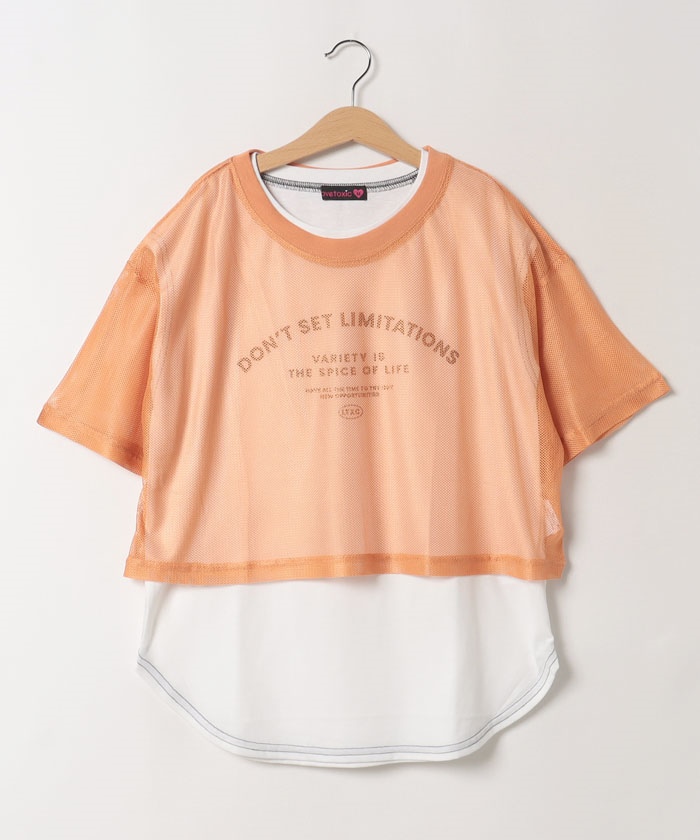 セール 10%OFF】インナー付メッシュ半T(504643295 セール 10%OFF】インナー付メッシュ半T(504643295