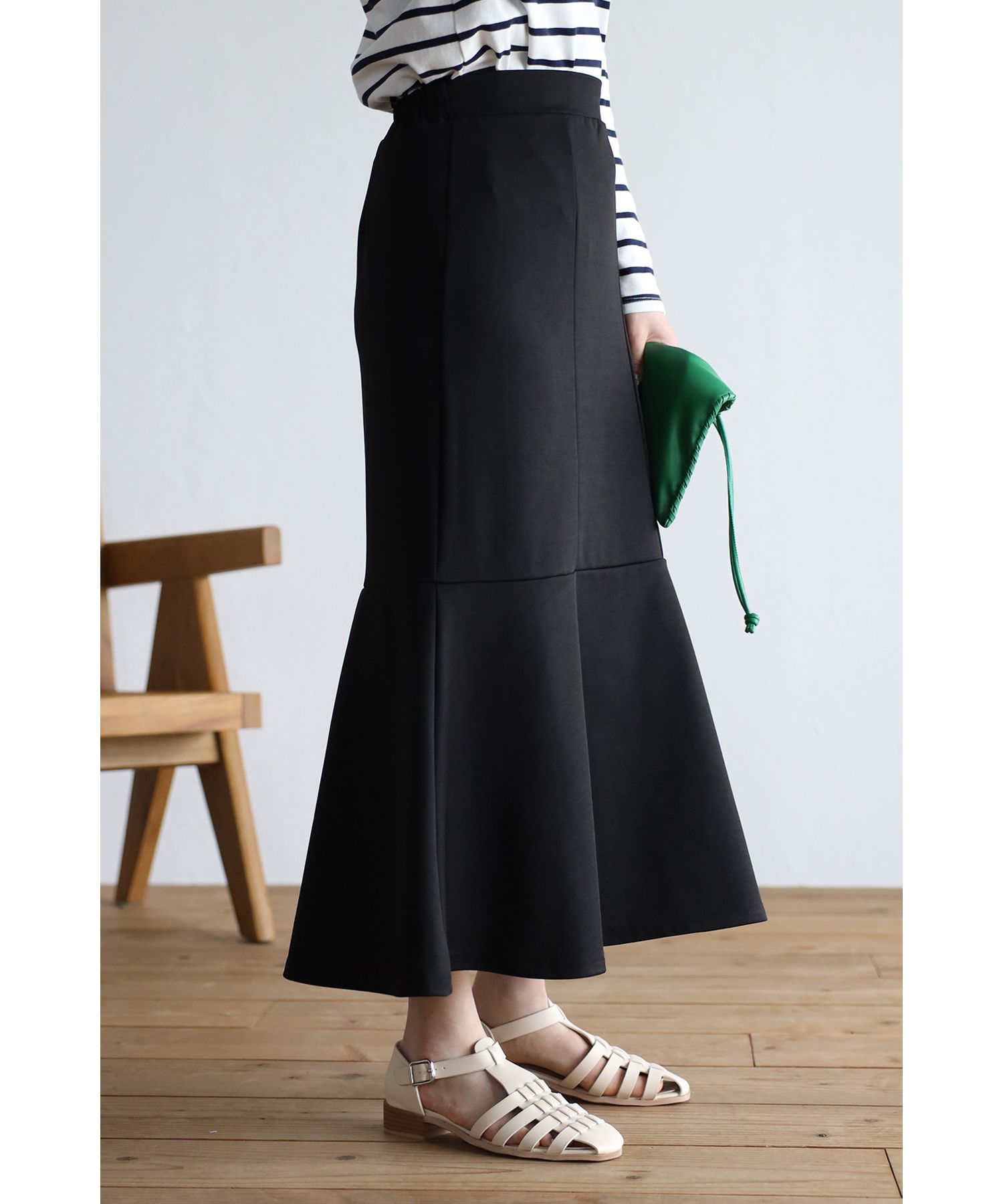 ポンチマーメイドスカート BONJOUR ファッション 超歓迎 ボンジュールサガン SAGAN