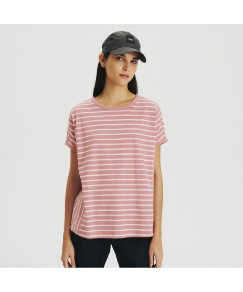 セール 20%OFF】吸水速乾 リラックスシルエット ボーダー半袖Tシャツ(504663079) エーグル(AIGLE) d fashion エーグル ボーダーシャツ