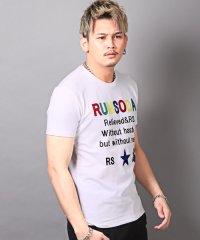LUXSTYLE/RUMSODA(ラムソーダ)チェーン刺繍Tシャツ/Tシャツ メンズ 半袖 チェーン刺繍 ロゴ カラフル クマ/504663448