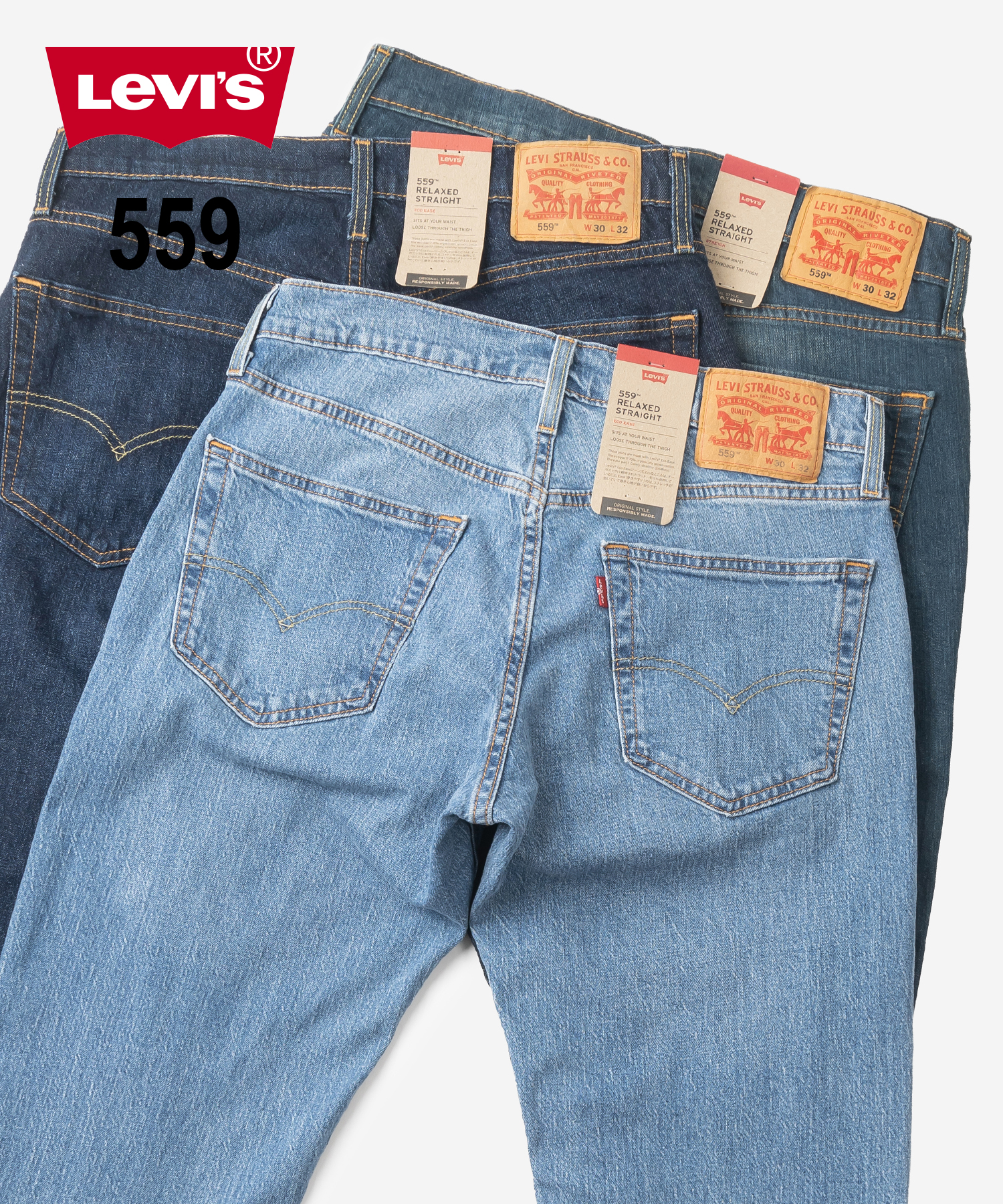 LEVI'S 559 デニムパンツ 36 ブルー